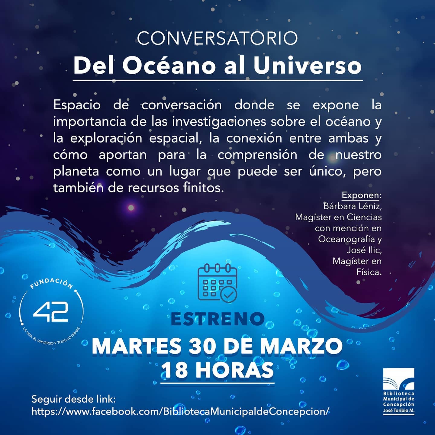 AFICHE DEL OCÉANO A UNIVERSO
